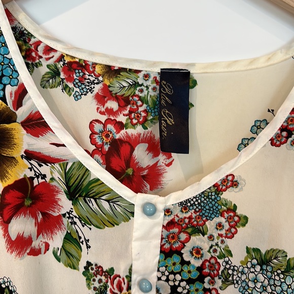 Vintage style floral print dress with pockets. - Picture 3 of 4